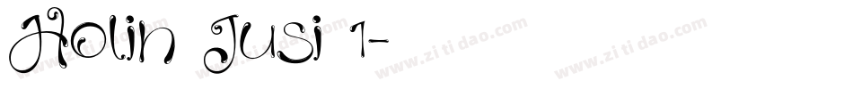 Holin Jusi 1字体转换